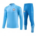 Manchester City Training Sweatshirts Viertelreißverschluss 2023-24 Blaue